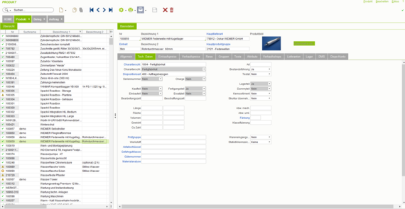 Anlegen eines Produktes in dem eGECKO Integris ERP - Software Komplettpaket