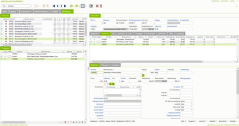 Eine Bestellung aufgeben in der eGECKO Integris ERP - Software Komplettlösung