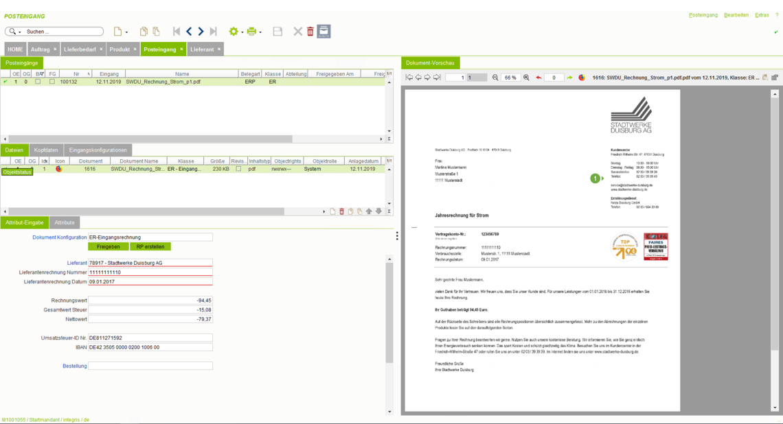 DMS Integration in das eGECKO INTEGRIS ERP