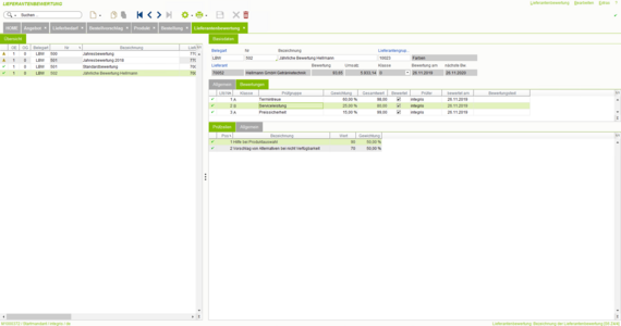 Mit der eGECKO Integris ERP - Software Komplettlösung Lieferanten bewerten und die Effizienz der Einkaufsabteilung steigern