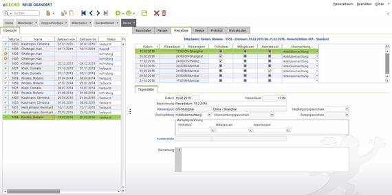 eGecko Reisekostenabrechnung Personalwesen-Software - Hetkamp GmbH