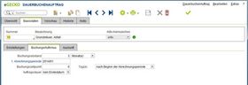 eGecko Finanzbuchhaltung Dauerbuchenauftrag Basisdatenmaske - Hetkamp GmbH