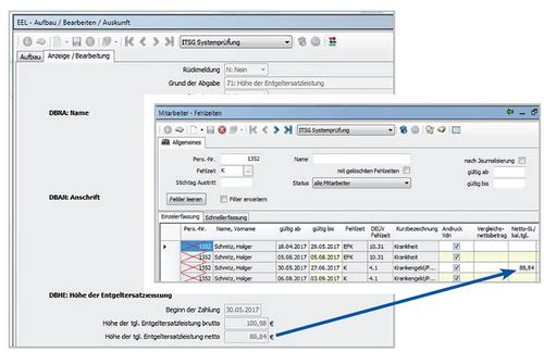 Elektronische Entgeltersatzleistungen mit der Varial Personalwesen ermitteln-Software