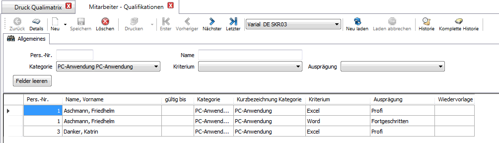 Behalten Sie den Überblick über die Qualifikationen Ihrer Mitarbeiter! Mit der Varial Personalwesen-Software ist das kein Problem. 